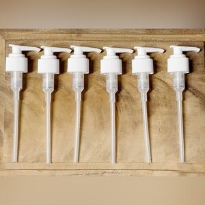 Lot of 6 Pumps Massage Bottle Pumps Tops Fits 8 oz Bottles Lotion Oil Gel